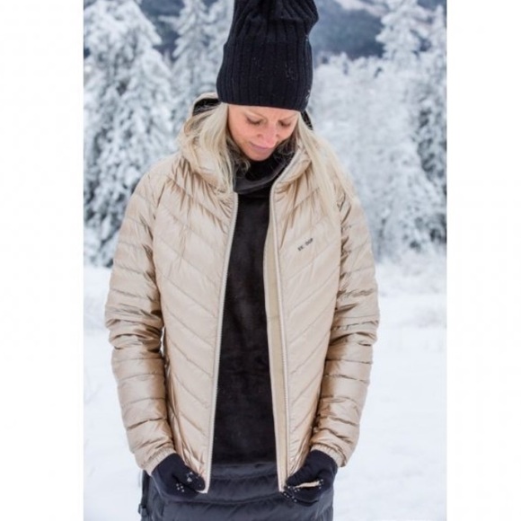 Skhoop Women’s Metallic Down Jacket With Hood Size Small - Picture 12 of 13